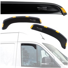 HEKO - Compatibles avec Renault Trafic 2001-2014 Déflecteurs de Vitres Latérales ; Déflecteurs Latéraux ; Avant ; Deux Pièces ;