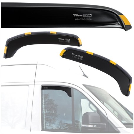 HEKO - Compatibles avec Renault Trafic 2001-2014 Déflecteurs de Vitres Latérales ; Déflecteurs Latéraux ; Avant ; Deux Pièces ;