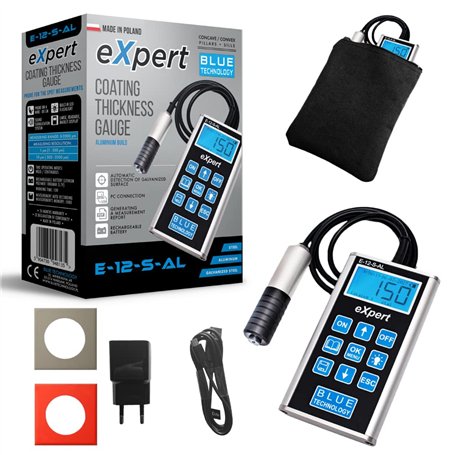 Blue Technology E-12-S-AL eXpert Appareil de mesure d'épaisseur de couche pour voiture E-12-S-AL eXpert | Appareil de mesure de