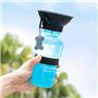 Retoo Bouteille d'eau pour Chien Portable 500 ML Gourde d'eau Voyage pour Animaux Animal Domestique Distributeur pour Promenades