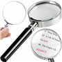 Retoo Grande loupe de Lecture en Verre pour Livres scientifiques journaux Lecture Insectes Passe-Temps Observation de qualité su