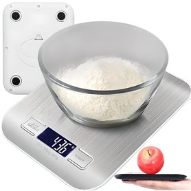 Retoo Balance de cuisine numérique en acier inoxydable - Capacité de charge - Avec arrêt automatique facile à lire et tare - Mes