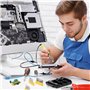 Retoo Testeur de transistor numérique Résistance Capacité Diode Triode Capacité Résistance ESR Mètre MOS PNP NPN LCR Multimètre 
