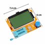 Retoo Testeur de transistor numérique Résistance Capacité Diode Triode Capacité Résistance ESR Mètre MOS PNP NPN LCR Multimètre 