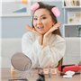 Retoo 10 Pièces Gros Bigoudis Cheveux 25-45 mm Rose Avec Plastique Pince Bec Canard - Pour Cheveux Longs, Convient Aux Femmes Av