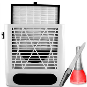 Retoo Aspirateur à ongles - Aspirateur professionnel pour salon de manucure et maison - 80 W - Puissant aspirateur pour manucure