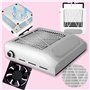 Retoo Aspirateur à ongles - Aspirateur professionnel pour salon de manucure et maison - 80 W - Puissant aspirateur pour manucure