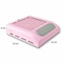 Retoo Aspirateur à ongles professionnel pour salon de manucure et maison 80 W Aspirateur puissant pour manucure, salon, design d