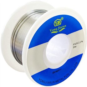 Retoo Bobine d'étain à souder avec flux - 50 g - 1 mm - Avec soudure sans plomb et noyau de colophane Sn99 Cu0