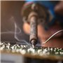 Retoo Bobine d'étain à souder avec flux - 50 g - 1 mm - Avec soudure sans plomb et noyau de colophane Sn99 Cu0,7 - Pour bricolag