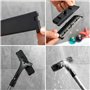 SmartB Rasoir dorsal pour homme avec long manche 54,5 cm réglable I Épilateur dos DIY sans douleur avec 10 recharges de rasoir u