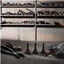 PrecisionGeek Moleté Pouce vis/Vis d'épaule en Acier Noir DIN 464 M4 x 12mm - Lot de 4