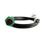 MelTruck® Lot de 2 connecteurs à baïonnette 6 broches 1 m pour feux arrière de remorque