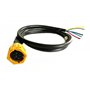 MelTruck® Lot de 2 connecteurs à baïonnette 6 broches 1 m pour feux arrière de remorque