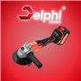 DELPHI Tools Meuleuse d'angle sans fil 1200 W 21 V 125 mm 2 batteries Moteur sans balais M10 Akkuflex – Filetage de broche pour 