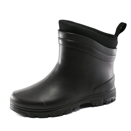 Realpaks Bottes Courtes pour Hommes ETBM-11 VS8 - Bottes en Caoutchouc pour Hommes - Bottines pour Hommes Noir_43