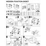 VBChome Cuvette Suspendue WC Suspendu Blanc Sans Rebord en Céramique avec Couvercle de Toilette en Thermodurcissable, Abaissemen