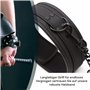 Collier BDSM 45cm ⌀5cm Laisse BDSM 60cm Noir en Cuir Artificiel et Métal Collier Réglable Jeux Sexuelle Adulte Jouet Érotique Se