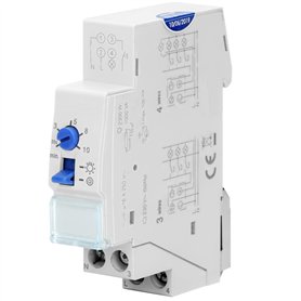 Miratic Programmateur Electrique d'Escalier pour Installation 3 ou 4 fils1 Module pour Rail DIN TH-35mm Minuterie pour Eclairage