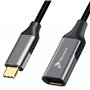 Reagle Adaptateur USB-C vers DisplayPort 4K 60 Hz - Son surround 7.1, DTS-HD, audio 3D, boîtier en aluminium, Plug & Play, compa