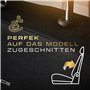 M MOTOS Housse Siege Voiture Personnalisée pour Mercedes C klasa W203 2000-2007, Protection Siege Voiture avec Système d'Airbags