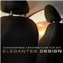 M MOTOS Housse Siege Voiture Personnalisée pour Mercedes C klasa W203 2000-2007, Protection Siege Voiture avec Système d'Airbags
