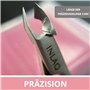 INLAQ® Coupe-cuticules pour manucure et pédicure – Pince à cuticules de précision, ciseaux pour peaux mortes, pince à ongles – L