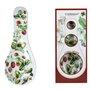 CARMANI - Repose-cuillère, porte-couverts imprimés avec la collection victorienne Granny – Motif fraise sauvage en plastique