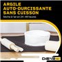 argile autodurcissante blanche