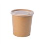 ECOPICNIC Lot de 500 gobelets à Soupe jetables de 470 ML avec Couvercle en PP