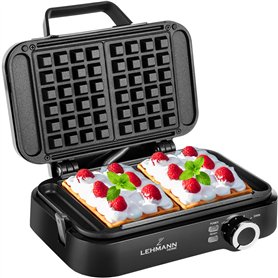 LEHMANN Gaufrier Double pour Gaufres Belge