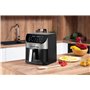 Lehmann Friteuse à air chaud 6L avec 10 programmes de cuisson, friteuse à air chaud 1500 W et contrôle de la température 76-200°