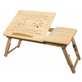 NMK HOME Table de lit pliable en bambou pour ordinateur portable - Hauteur réglable pour canapé