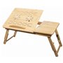 NMK HOME Table de lit pliable en bambou pour ordinateur portable - Hauteur réglable pour canapé