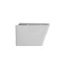 VBChome WC suspendu sans bord en céramique avec couvercle de toilette, siège de toilette en Duroplast à fermeture automatique, f