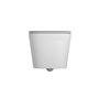 VBChome WC suspendu sans bord en céramique avec couvercle de toilette, siège de toilette en Duroplast à fermeture automatique, f