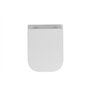 VBChome WC suspendu sans bord en céramique avec couvercle de toilette, siège de toilette en Duroplast à fermeture automatique, f