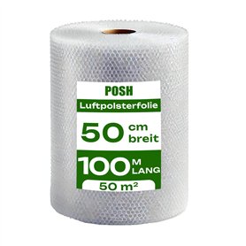 POSH Film à bulles 100 m x 50 cm de large