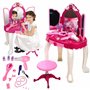 MalPlay Coiffeuse avec Tabouret | Effets Lumineux et sonores | Kit de Jeu avec Miroir cosmétique pour Les Enfants à partir de 3