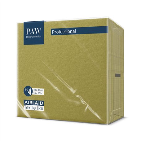 PAW Serviette de Table Papier - Airlaid (40 x 40 cm) I Monocolor