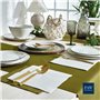 PAW Serviette de Table Papier - Airlaid (40 x 40 cm) I Monocolor, Olive I Décoration Anniversair, Mariage, Bapteme Garcon et Fil