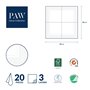 PAW - Serviette Papier 3 Plis (33 x 33 cm) I Lot de 20 I Serviette de Table Papier Idéal pour les Anniversaires, les Fêtes Patro