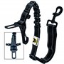 Hundefreund Ceinture de Sécurité pour Moyens et Grands Chiens – Harnais de Voiture Réglable avec Amortisseur – Sangle de Sécurit