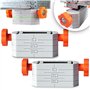 2 x support de nivellement pour plafond suspendu Short Grip profil CD60 ES cintre cloison sèche