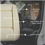CHROMEMASTER - Compatible avec Citroen Jumpy 2007-2016 ; Mousse pour Le Siège Auto, Mousse pour l'assise, Coussin de Siège ; Rem