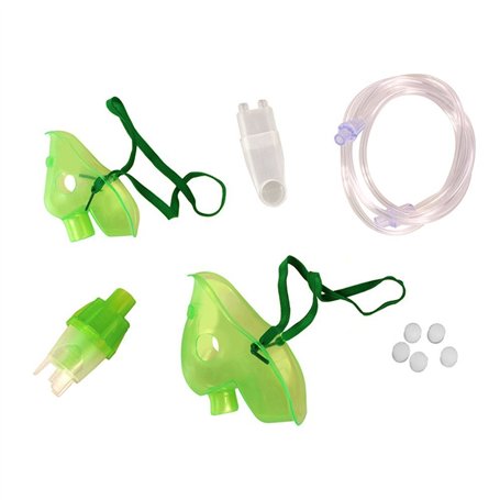 Accessoire pour inhalateur Omnibus BR-CN116B - Masque pour enfants et adultes - Nébuliseur - Tuyau d'air - Embout buccal - Filtr