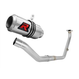 DOMINATOR Ligne complète d'échappement Collecteur Silencieux GP compatible avec YZF R125 2021-2022