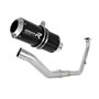 DOMINATOR Ligne complète d'échappement Collecteur Silencieux GP NOIR compatible avec YZF R125 2021-2022