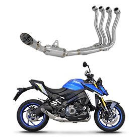 DOMINATOR Ligne complète d'échappement Collecteur Silencieux GP3 compatible avec GSX - S 1000/1000 GT / 950 2021-2023