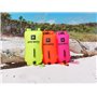 OPENWATER Bouée de natation gonflable XL - grande bouée de sécurité avec une poche pour les choses 28L orange